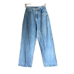 Y2K Aelfric Eden High Rise Wide Leg Jeans Green Gungchi - 26